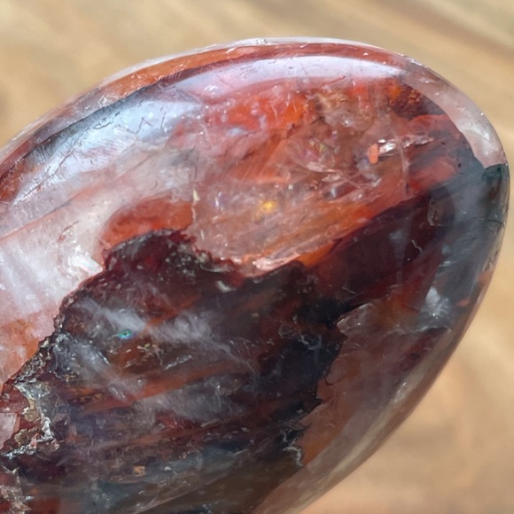 Fire Quartz- Hematoid Quartz- Palm Stone - Picture 11 of 17